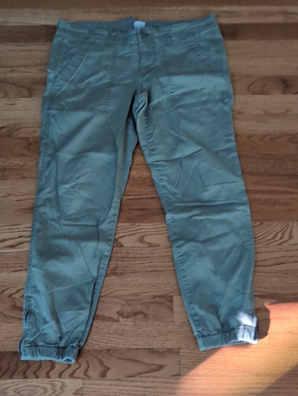 CAbi Olive Green Women's Utility Jogger Pants